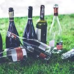 divorce due to alcholism empty bottles